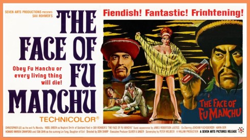 the face of fu manchu poster